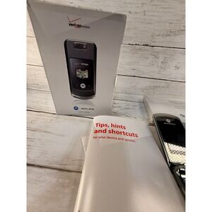 Motorola MOTO W755 Verizon Wireless Flip Phone Black V CAST Camera Cell Phone